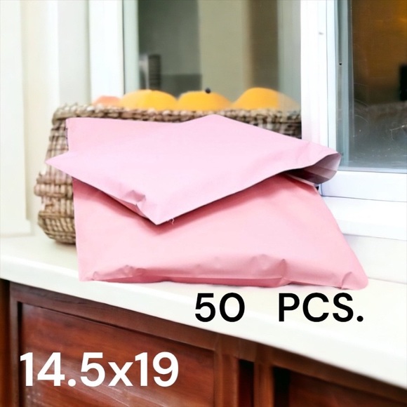 Other - 50 14.5X19 Poly Mailers Pale Pink Shipping Envelopes PRICE IS FIRM